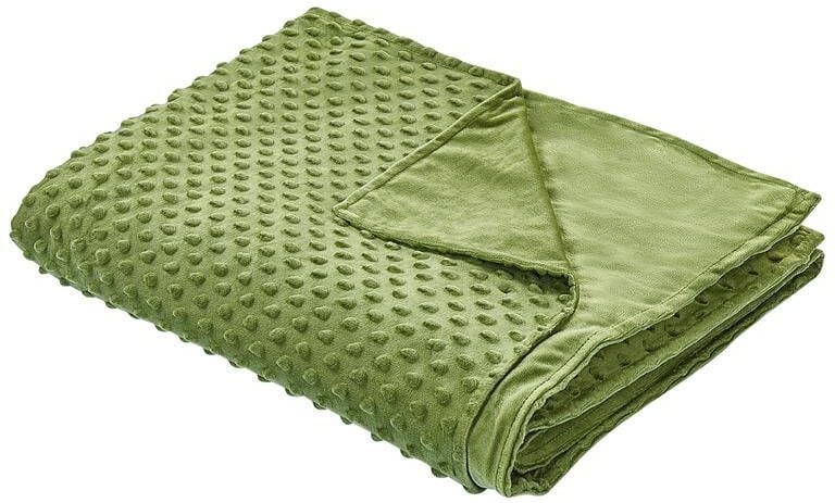 Beliani -CALLISTO-Verzwaringsdeken hoes-Groen-120 x 180 cm-Polyester