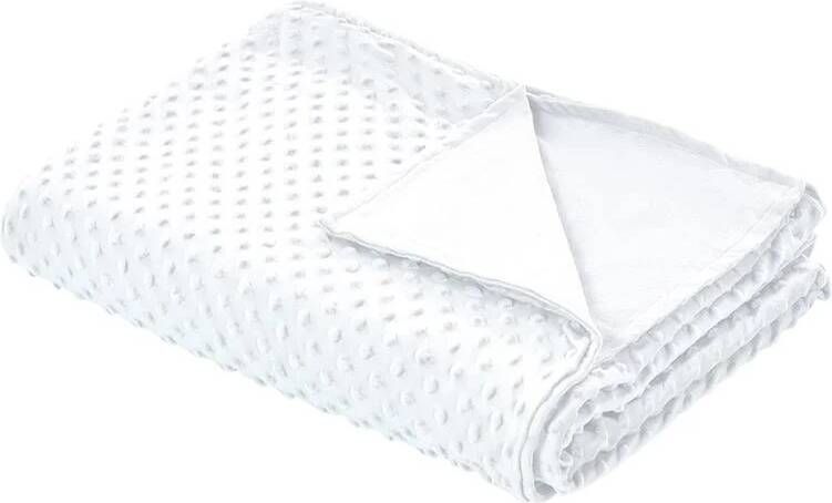Beliani -CALLISTO-Verzwaringsdeken hoes-Wit-120 x 180 cm-Polyester