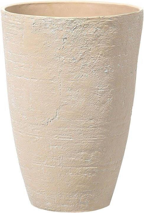 Beliani CAMIA Plantenbak Zandbeige 43 cm Stenenmix
