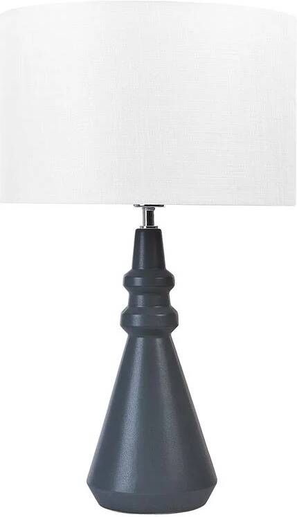 Beliani CERILLOS Tafellamp Zwart Keramiek