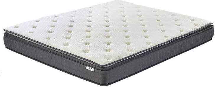 Beliani CHARM Traagschuimmatras Wit 140 x 200 cm Polyester