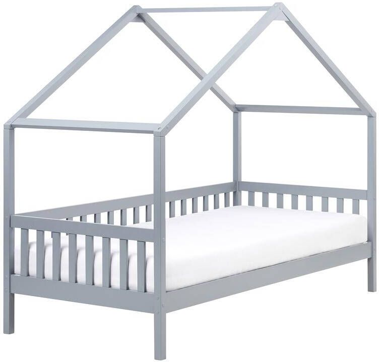 Beliani CHARRIN Kinderbed Grijs 90 x 200 cm Grenenhout