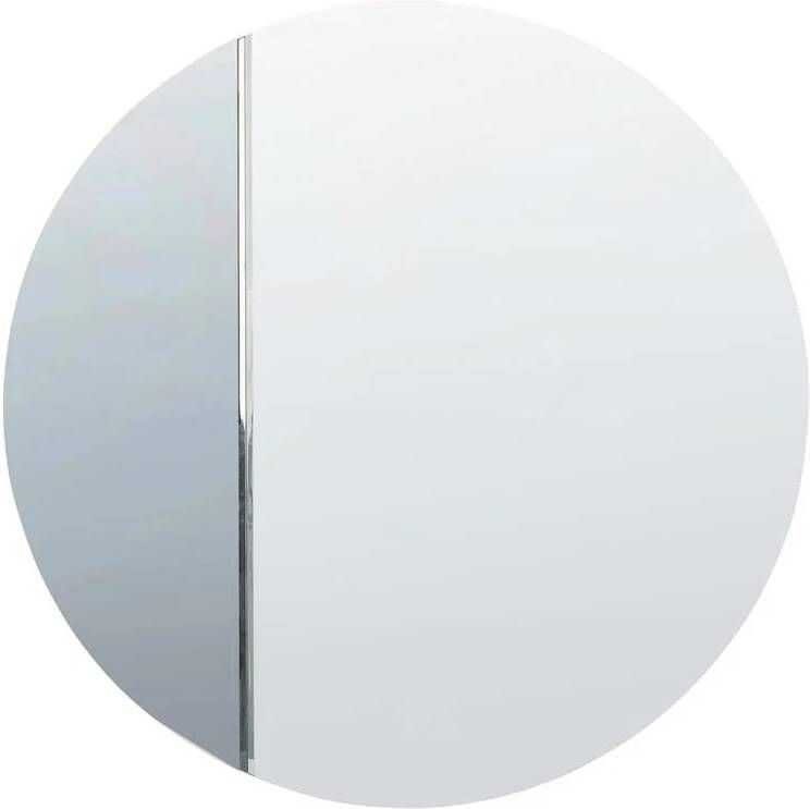 Beliani CHARRON Wandspiegel Blauw 79 x 79 cm Glas