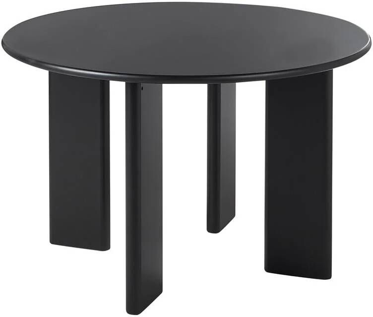 Beliani COSMO Ronde eettafel Zwart 100 cm MDF