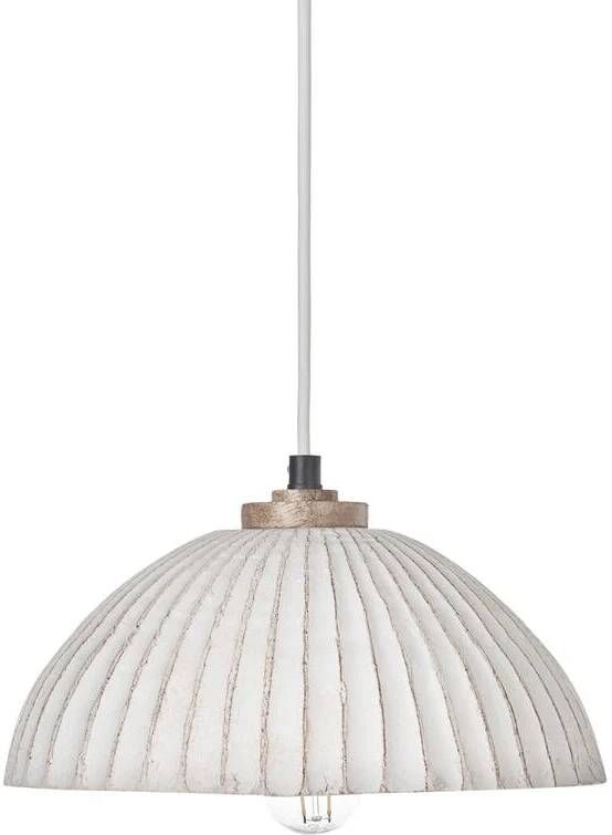 Beliani COTTICA Hanglamp Wit Papier-maché