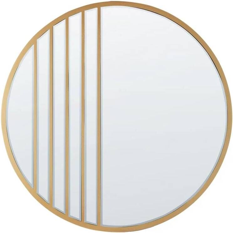 Beliani COUST Wandspiegel Goud 80 x 80 cm MDF