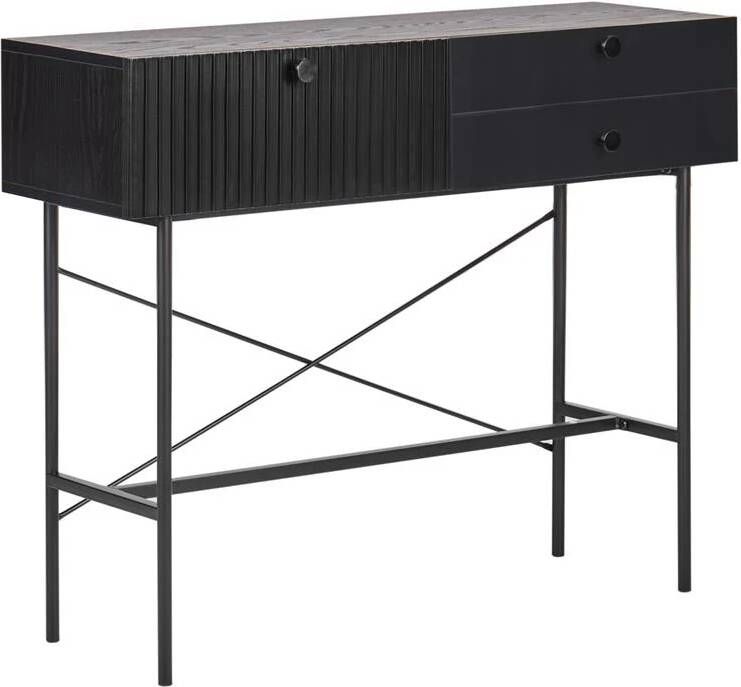 Beliani COVENTRY Sidetable Zwart MDF