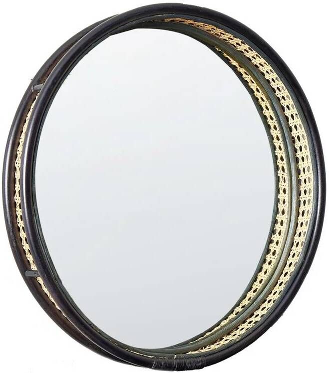 Beliani DAKSA Wandspiegel-Natuurlijk-Rotan