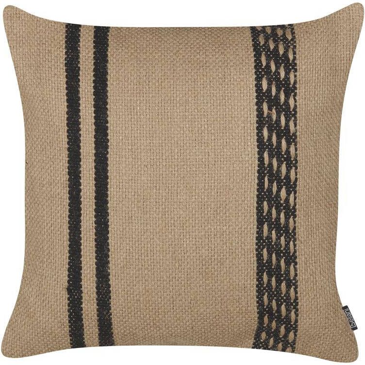 Beliani DESALIX Sierkussen Beige 45 x 45 cm Jute