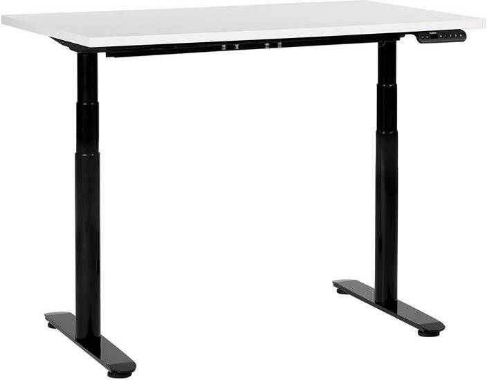 Beliani -DESTINAS-Elektrisch bureau-Wit|Zwart-120 cm-Spaanplaat