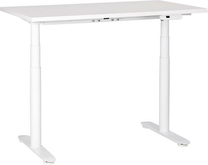Beliani -DESTINAS-Elektrisch Verstelbaar bureau-Wit-120 cm-Spaanplaat