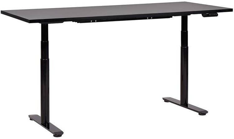 Beliani -DESTINAS-Elektrisch Verstelbaar bureau-Zwart-180 cm-MDF