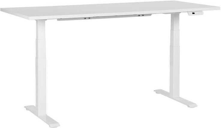 Beliani -DESTINES-Elektrisch Verstelbaar bureau-Wit-180 cm-Spaanplaat