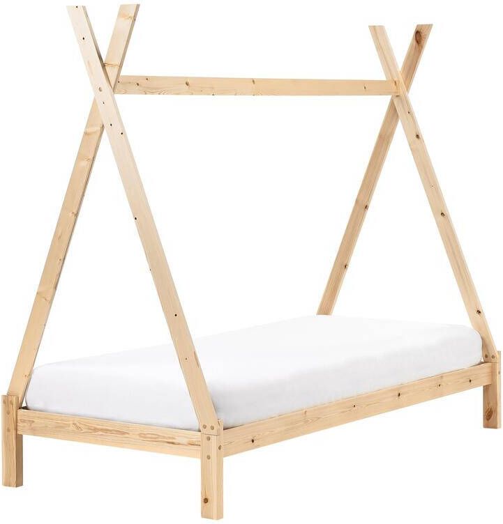 Beliani DEVAY Kinderbed Lichtbruin 90 x 200 cm Grenenhout