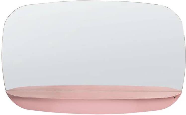 Beliani DOSNON Wandspiegel Roze 50 x 80 cm Glas