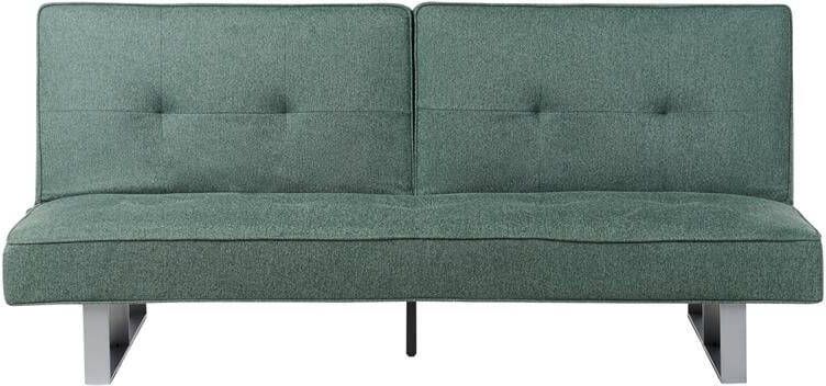 Beliani DUBLIN Slaapbank 3-zits Groen Polyester