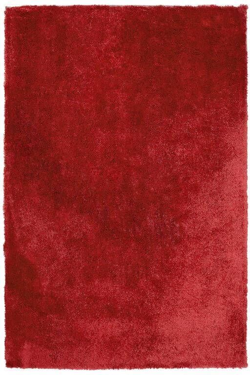 Beliani EVREN Shaggy vloerkleed Rood 200 x 300 cm Polyester