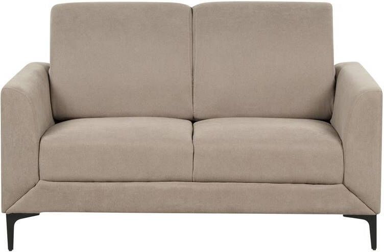 Beliani FENES Tweezitsbank Taupe Polyester