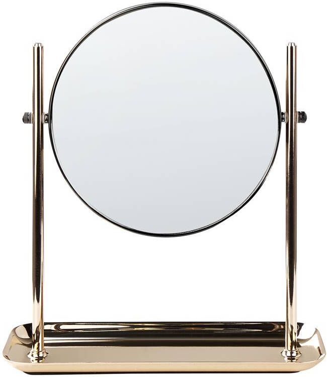 Beliani FINISTERE Make-up spiegel Goud IJzer