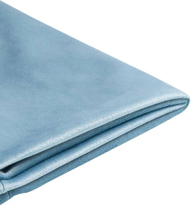 Beliani FITOU Bekleding bed Lichtblauw 90 x 200 cm Fluweel