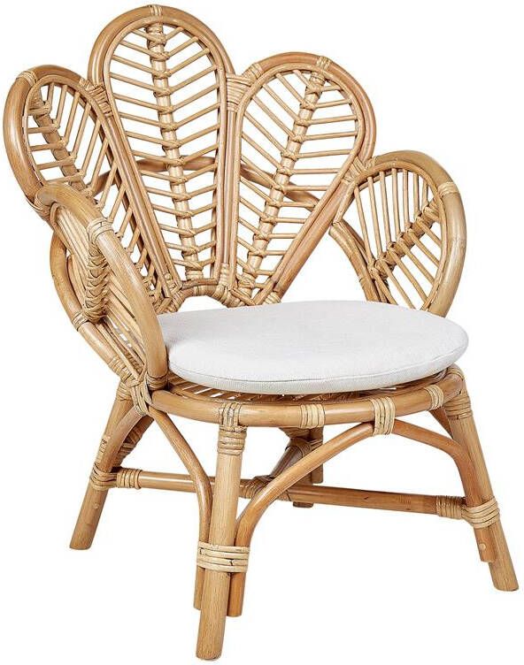 Beliani FLORENTINE II Kinderfauteuil Natuurlijk Rotan