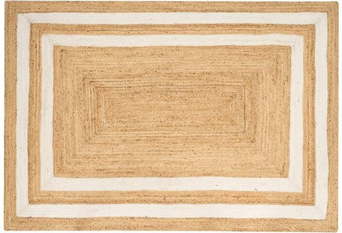 Beliani GEMEREK- Vloerkleed Beige 160 x 230 cm Jute