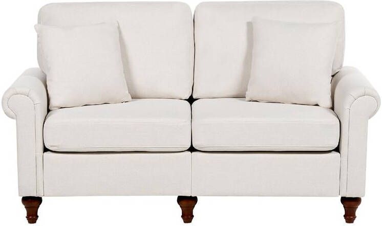 Beliani GINNERUP Tweezitsbank Lichtbeige Polyester