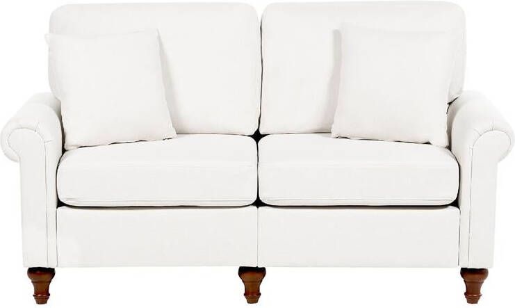 Beliani GINNERUP Tweezitsbank Wit Polyester