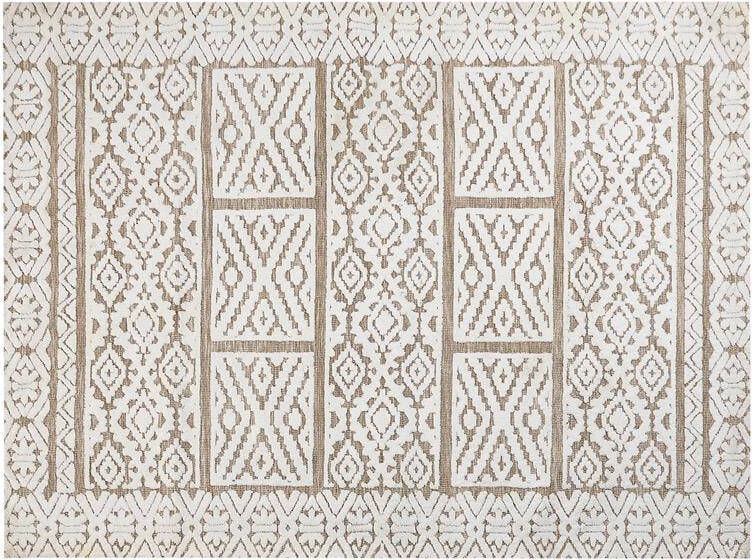 Beliani GOGAI Vloerkleed Crème|Beige 300 x 400 cm Polyester