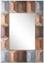 Beliani HIZOTE Wandspiegel-Donkere houtkleur-Dennenhout - Thumbnail 2