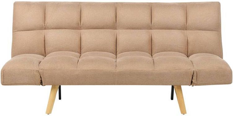 Beliani INGARO Slaapbank 3-zits Bruin Polyester