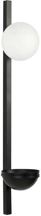 Beliani ISABELLA Wandlamp bloempot Zwart IJzer
