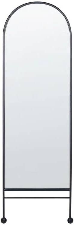 Beliani JARNAGES Wandspiegel Zwart 45 x 145 cm Ijzer