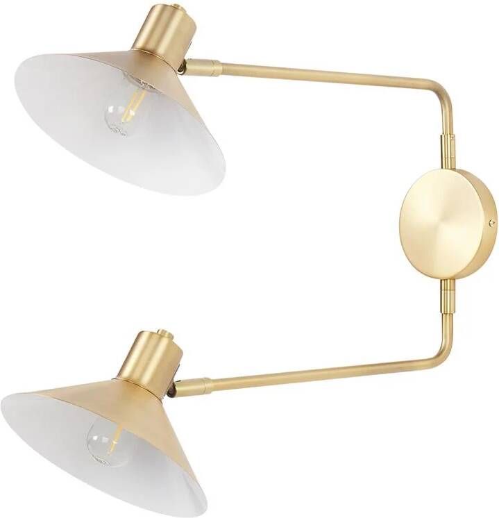 Beliani KADASSA Wandlamp Goud Staal