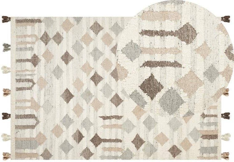 Beliani -KAGHTSRASHEN-Kelim vloerkleed-Multicolor-160 x 230 cm-Wol