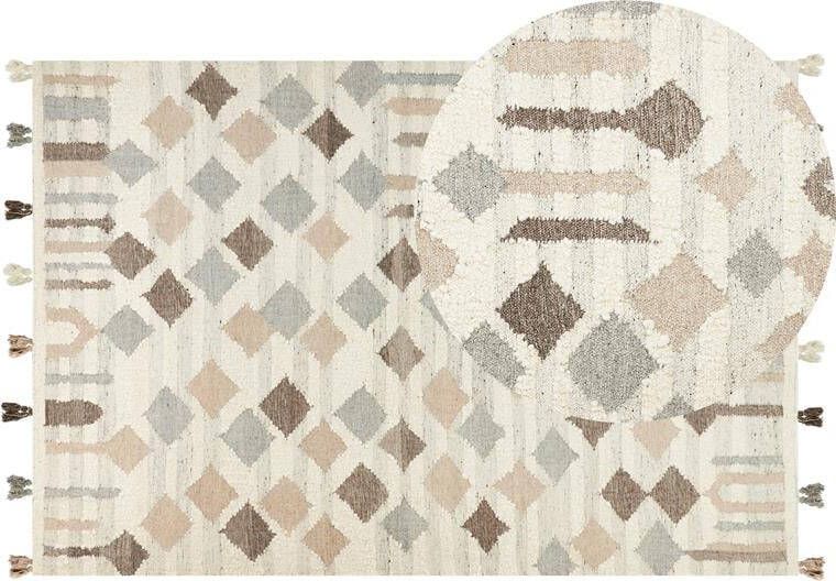 Beliani -KAGHTSRASHEN-Kelim vloerkleed-Multicolor-200 x 300 cm-Wol