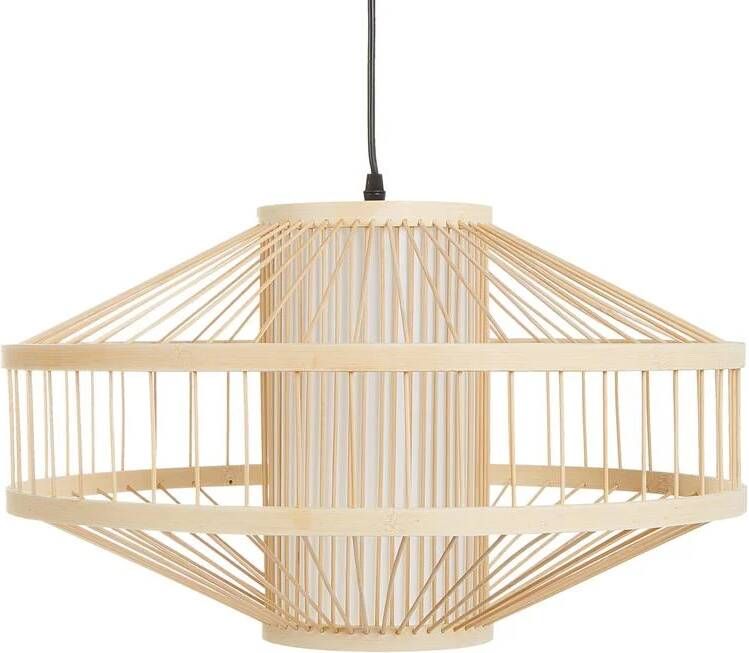 Beliani KARAJ Hanglamp Natuurlijk Bamboe