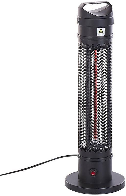 Beliani KRAKATOA Terrasverwarmer Zwart Aluminium