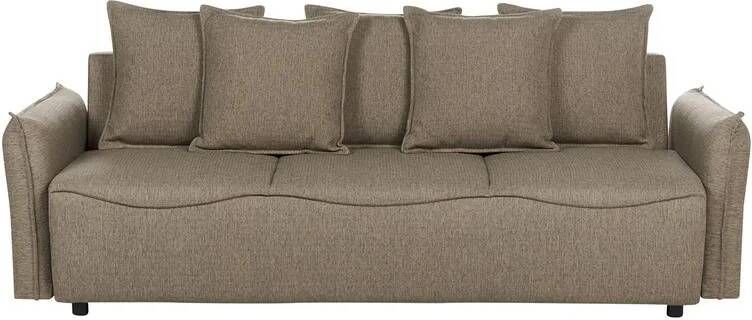Beliani KRAMA Slaapbank Bruin Polyester