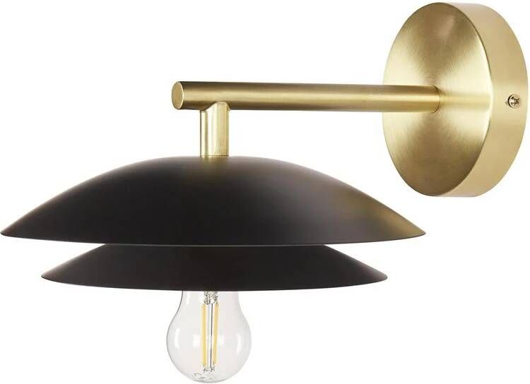 Beliani LASOLO Wandlamp Zwart Metaal