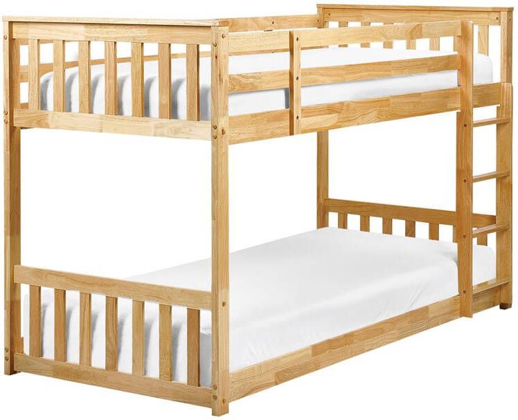 Beliani LAZER Kinderbed Lichtbruin 90 x 200 cm Hout
