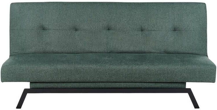 Beliani LEEDS Slaapbank 3-zits Groen Polyester