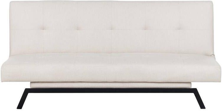 Beliani LEEDS Slaapbank 3-zits Wit Polyester