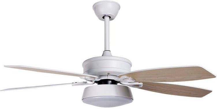 Beliani LOGAN Plafondlamp met ventilator-Wit-IJzer