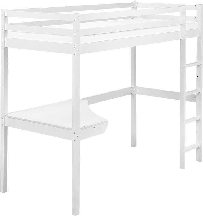 Beliani LOURY Kinderbed Wit 90 x 200 cm Dennenhout