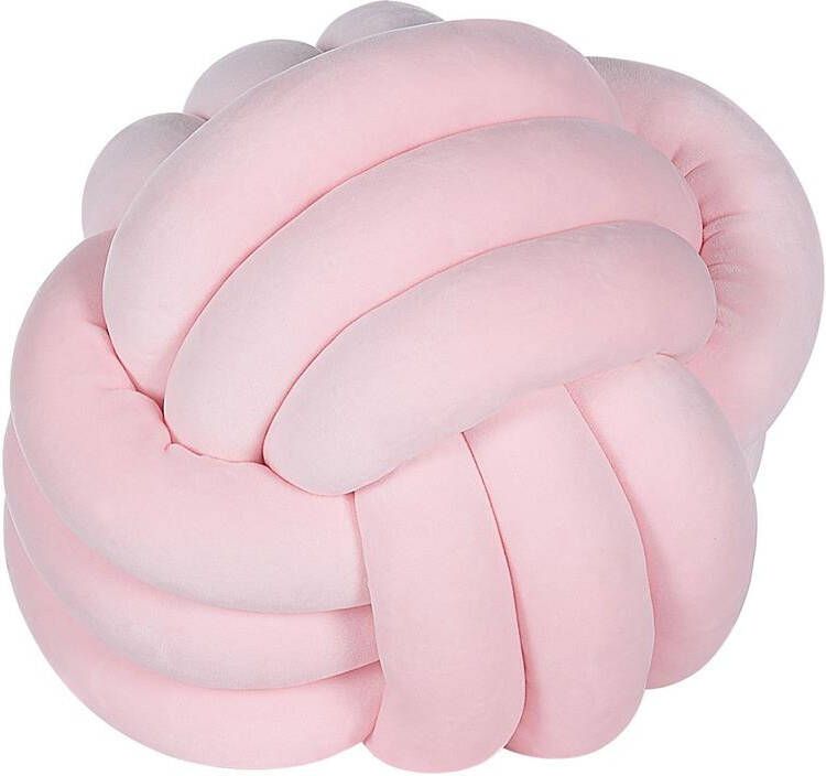 Beliani MALNI Sierkussen Roze 30 x 30 cm Fluweel