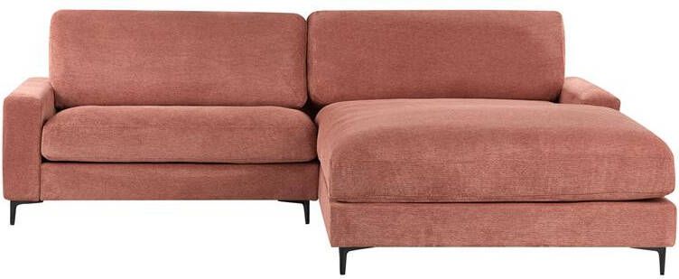Beliani MALOY Hoekbank Rood Linkszijdig Polyester