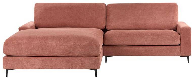 Beliani MALOY Hoekbank Rood Rechtszijdig Polyester