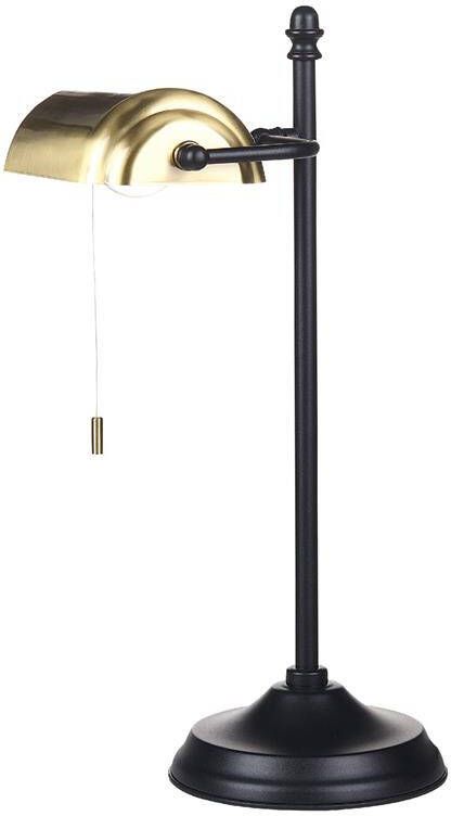 Beliani MARAVAL Tafellamp Goud|Zwart IJzer