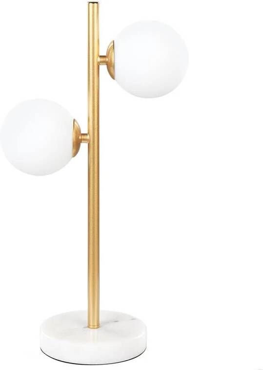 Beliani MEDINA Tafellamp-Goud-IJzer Glas